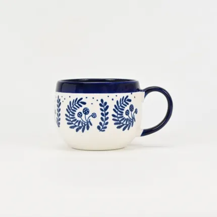 Blue Floral Serenade Mug-1