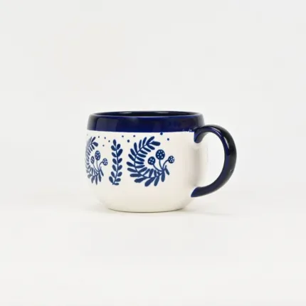 Blue Floral Serenade Mug-1