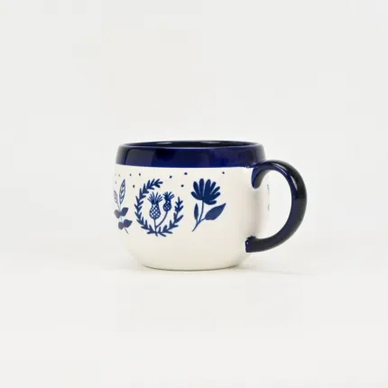 Blue Floral Serenade Mug-2