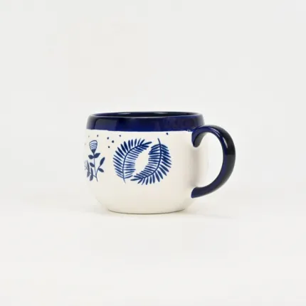Blue Floral Serenade Mug-3