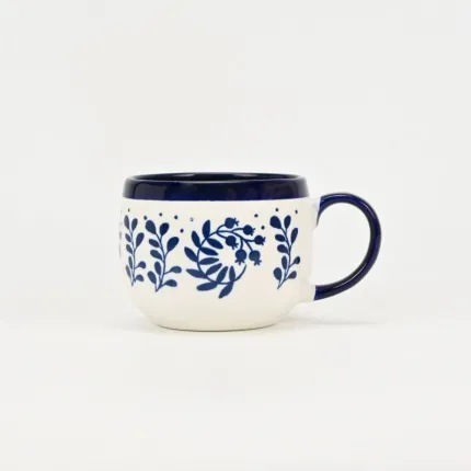 Blue Floral Serenade Mug-4