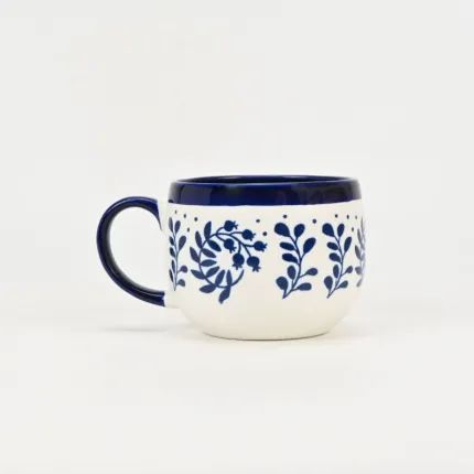 Blue Floral Serenade Mug-4