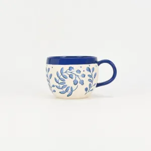 Blue Floral Charm Mug-2