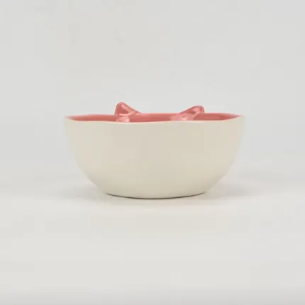 Big Bow Bowl-coral pink