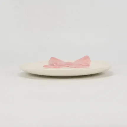 Big Bow Plate-light pink