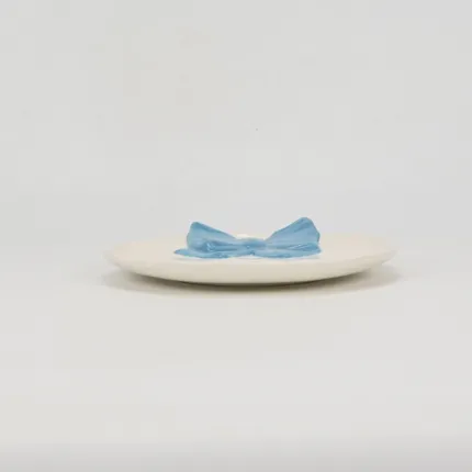 Big Bow Plate-blue