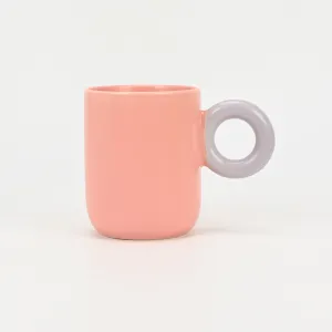 Color-Block Macaron Geometric Mug-3