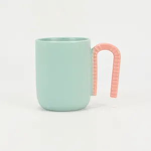 Soft Macaron Geometric Mug-2