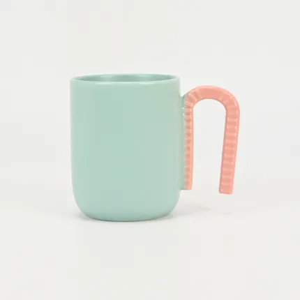 Soft Macaron Geometric Mug-2