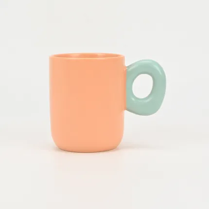 Soft Macaron Geometric Mug-4