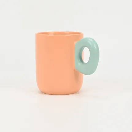 Soft Macaron Geometric Mug-4
