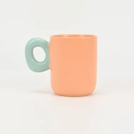 Soft Macaron Geometric Mug-4