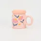 Gentle Floral Mug with Lid-3