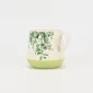 Flower Silhouette Mug-light green