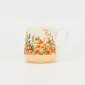 Flower Silhouette Mug-light yellow