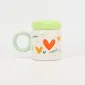 Pop Love Mug with Lid-green