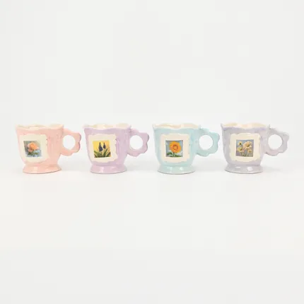 Ephemeral Floral Memoir Mug-light Light Purple