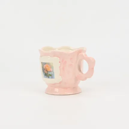 Ephemeral Floral Memoir Mug-pink