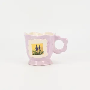 Ephemeral Floral Memoir Mug-purple
