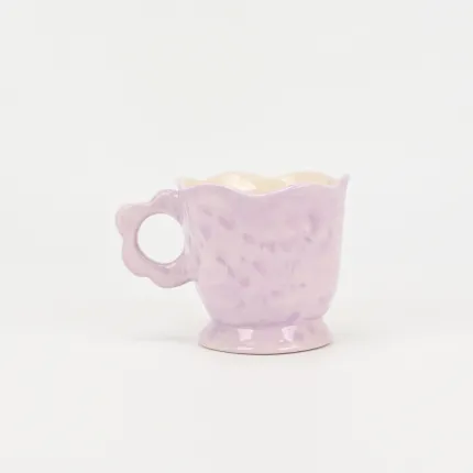 Ephemeral Floral Memoir Mug-purple