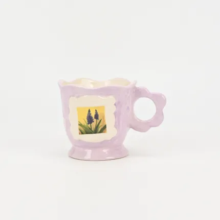 Ephemeral Floral Memoir Mug-purple