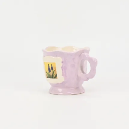 Ephemeral Floral Memoir Mug-purple