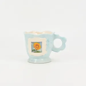 Ephemeral Floral Memoir Mug-blue