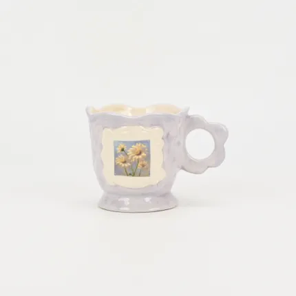 Ephemeral Floral Memoir Mug-light Light Purple