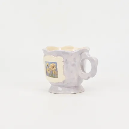 Ephemeral Floral Memoir Mug-light Light Purple