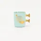 Decorative Geometric Round-Handle Mug-1