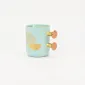 Decorative Geometric Round-Handle Mug-1