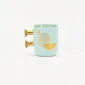 Decorative Geometric Round-Handle Mug-1