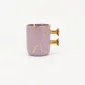 Decorative Geometric Round-Handle Mug-2