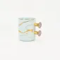 Decorative Geometric Round-Handle Mug-3