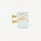 Decorative Geometric Round-Handle Mug-3