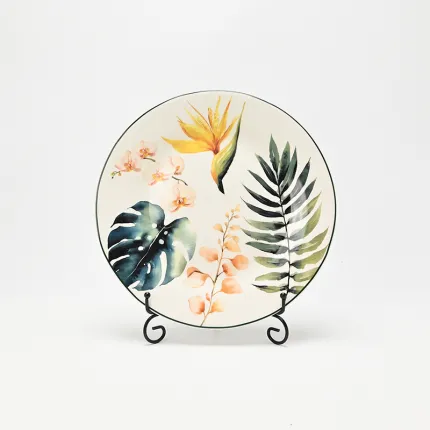 Dappled Green Glow Plate