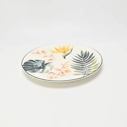 Dappled Green Glow Plate