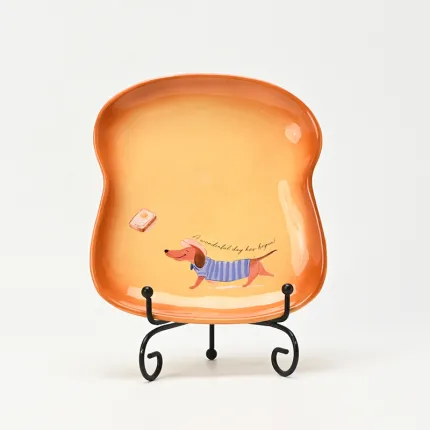 Dachshund Toast Plate