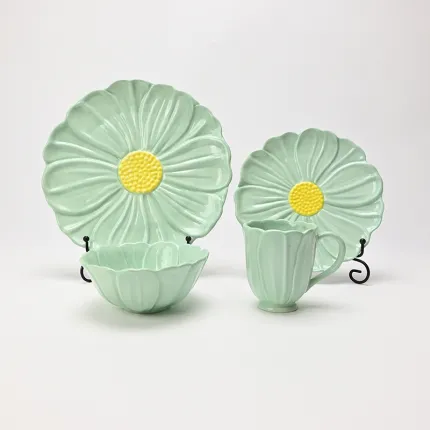 Floral Plate–green