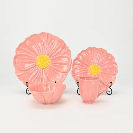 Floral Plate–red