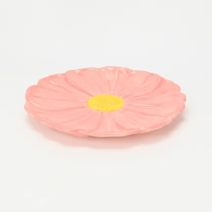 Floral Plate–red