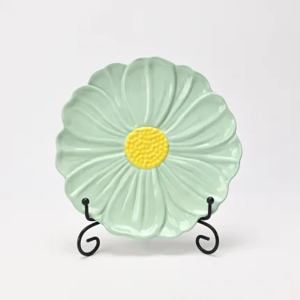 Floral Plate–green