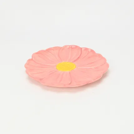 Floral Plate–red
