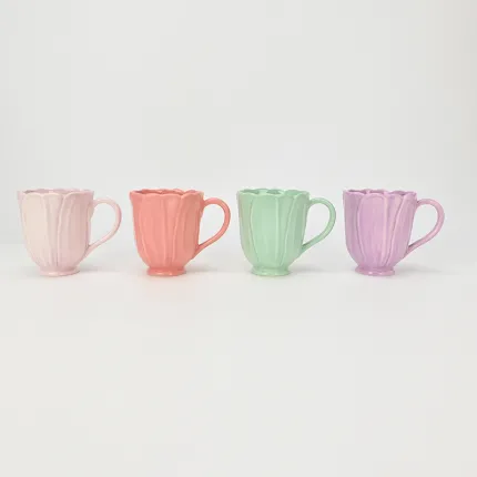 Floral Mug–red