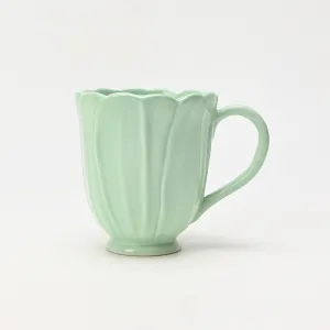 Floral Mug&ndash;green