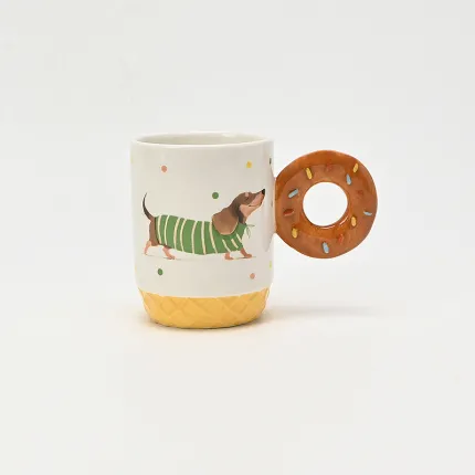 Baguette Dachshund Mug-3