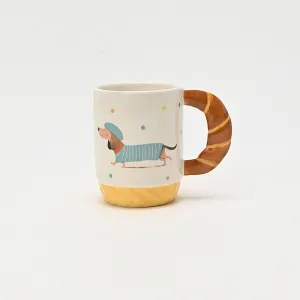 Baguette Dachshund Mug-4
