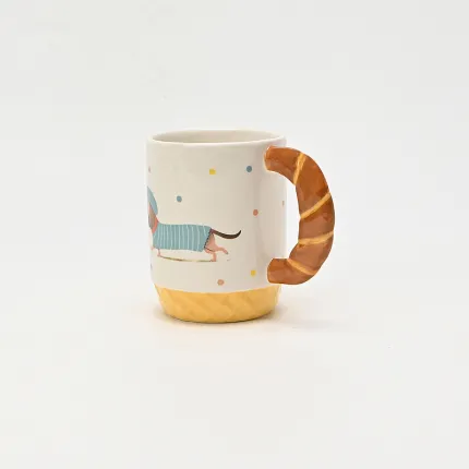 Baguette Dachshund Mug-4