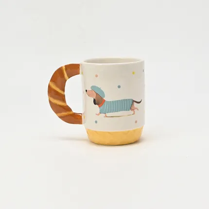 Baguette Dachshund Mug-4