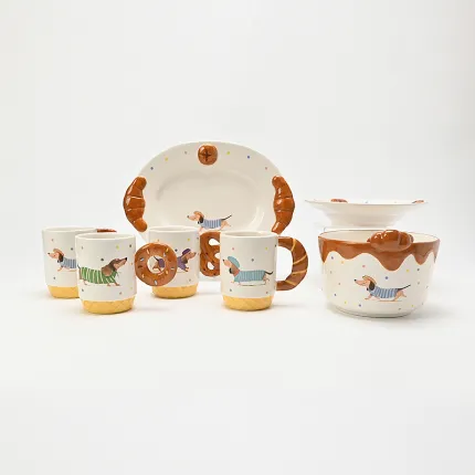 Baguette Dachshund Plate
